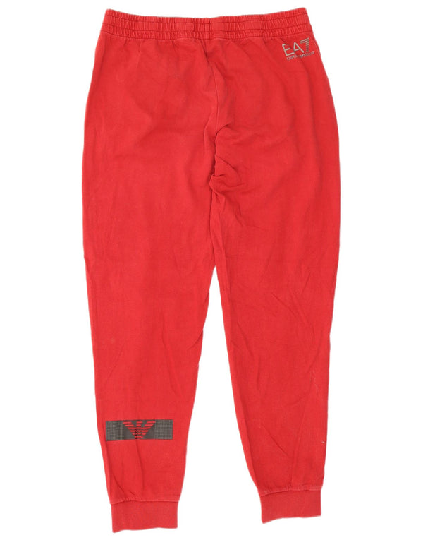 Emporio Armani Ανδρικές φόρμες γραφικές Παντελόνια Joggers XL Red Cotton