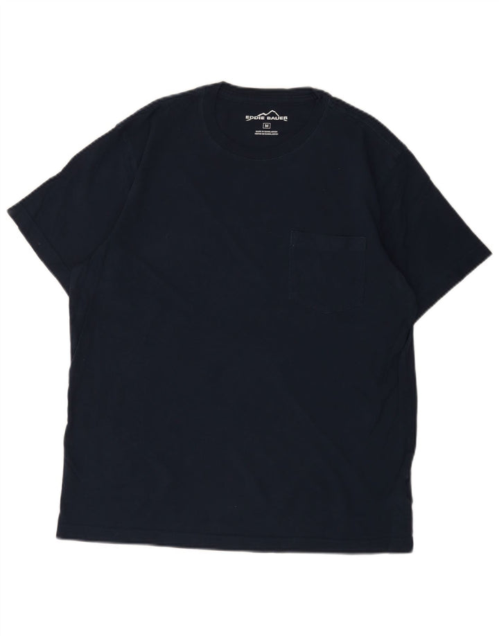 Ανδρικό T-Shirt EDDIE BAUER Τοπ μεσαίου μπλε βαμβακερό