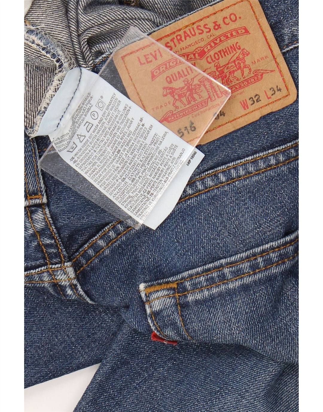 Ανδρικό τζιν σορτς Levi's 516 W32 Βαμβακερό μεσαίο μπλε