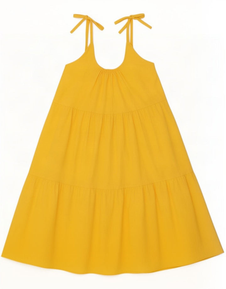 Vintage Γυναικείο Sundress UK 12 Medium Yellow