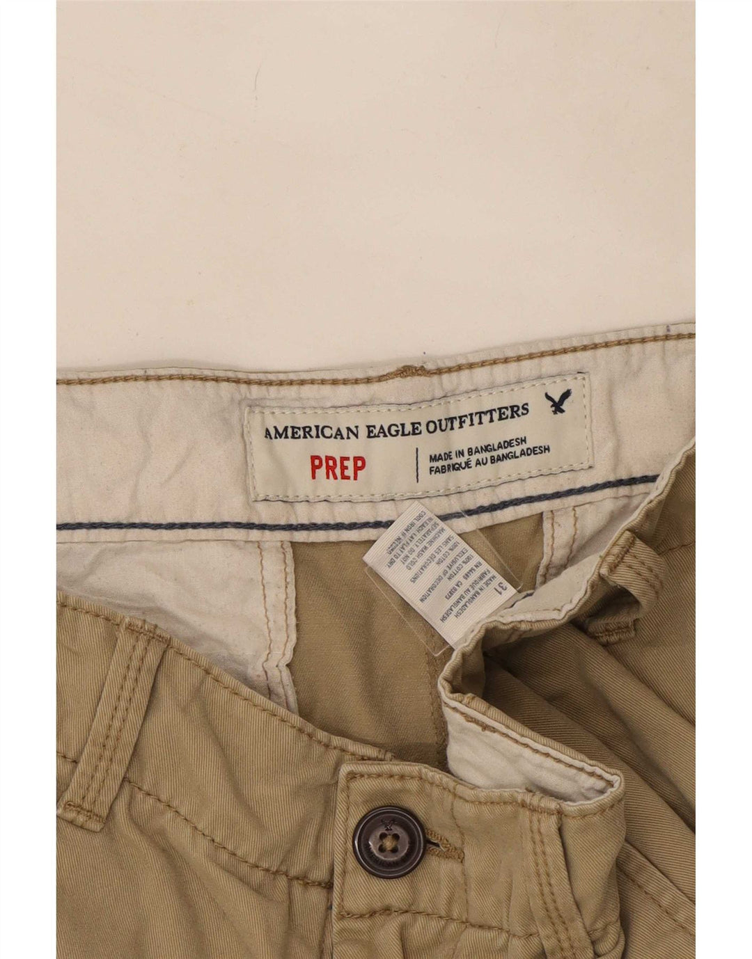 Ανδρικό σορτς Chino American Eagle Outfitters W31 Βαμβακερό μεσαίο μπεζ