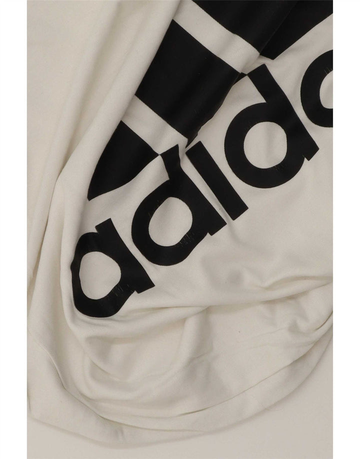 Ανδρικό γραφικό T-Shirt Adidas Top Medium White