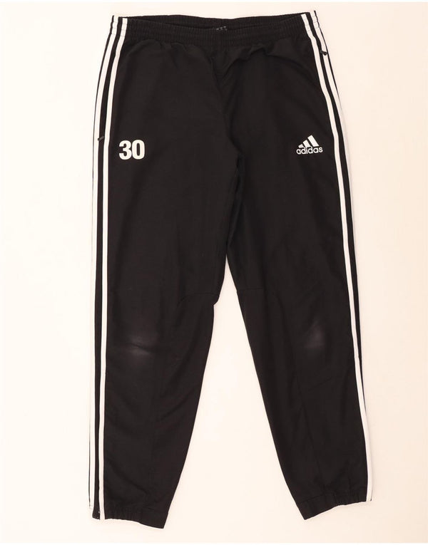 Ανδρική φόρμα αθλητικής φόρμας Adidas γραφικά Joggers UK 40/42 Medium Black