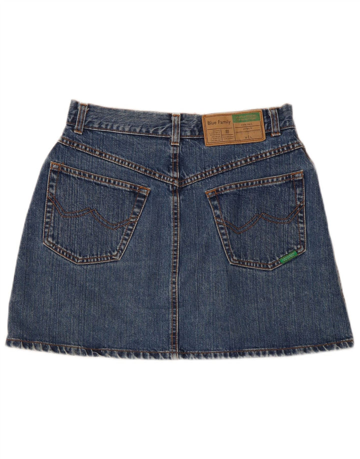 Γυναικεία Τζιν Φούστα Benetton IT 44 Medium W28 Μπλε Βαμβακερή