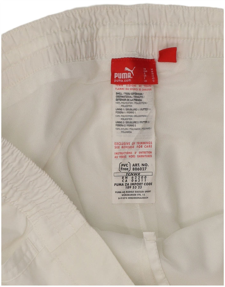 Γυναικεία αθλητική φόρμα PUMA Παντελόνι UK 12 Medium White Polyester