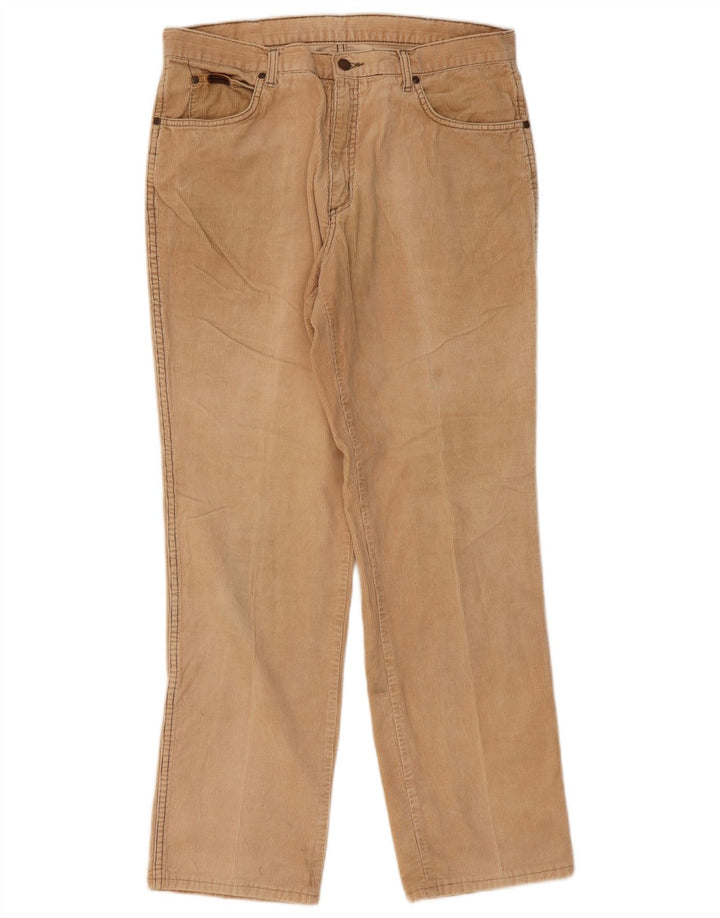 WRANGLER Ανδρικό Texas Straight Corduroy Παντελόνι W36 L31 Μπεζ βαμβακερό
