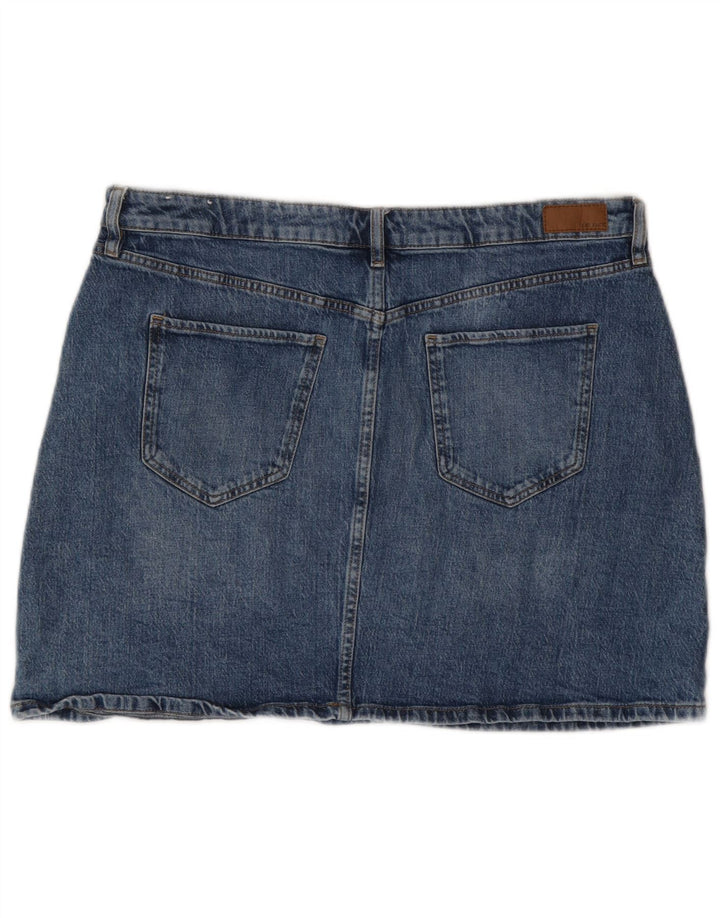 Fat Face Γυναικεία Τζιν Φούστα UK 16 Μεγάλη W38 Μπλε βαμβακερή