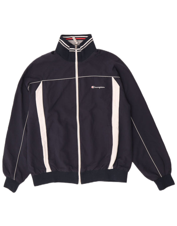 Ανδρική αθλητική φόρμα Champion Top Jacket Large Navy Blue Colorblock Polyester