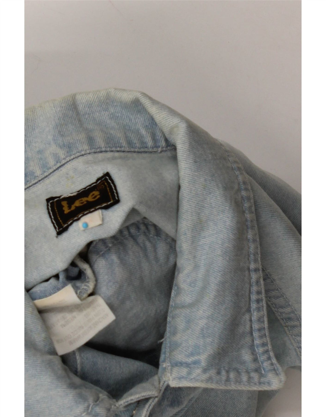 LEE Γυναικείο Τζιν Gilet UK 14 Μεγάλο Μπλε Βαμβακερό