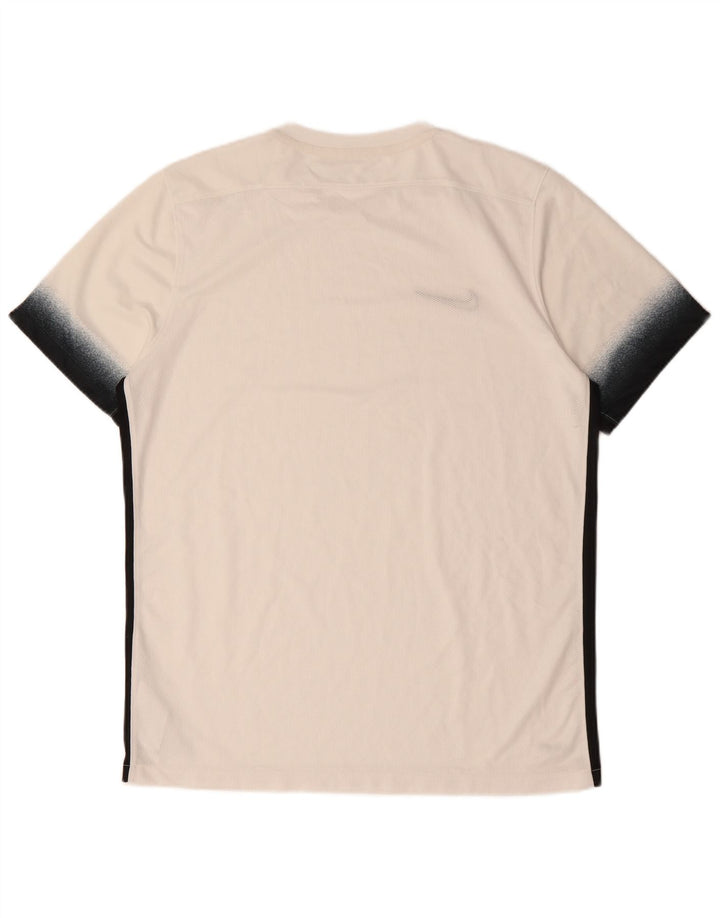Ανδρικό T-Shirt NIKE Dri Fit Top XL Λευκό πολυεστέρας