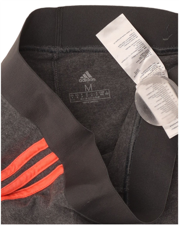 Γυναικείο κολάν ADIDAS UK 12/14 Μεσαίο γκρι βαμβακερό