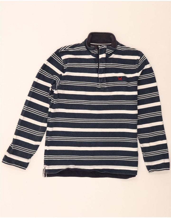 Ανδρικό φούτερ με φερμουάρ Crew Clothing, Jumper Medium Navy Blue ριγέ