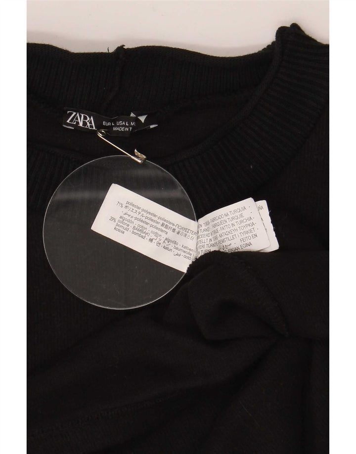 Zara Γυναικείο φόρεμα Shift UK 16 Large μαύρο πολυεστέρα