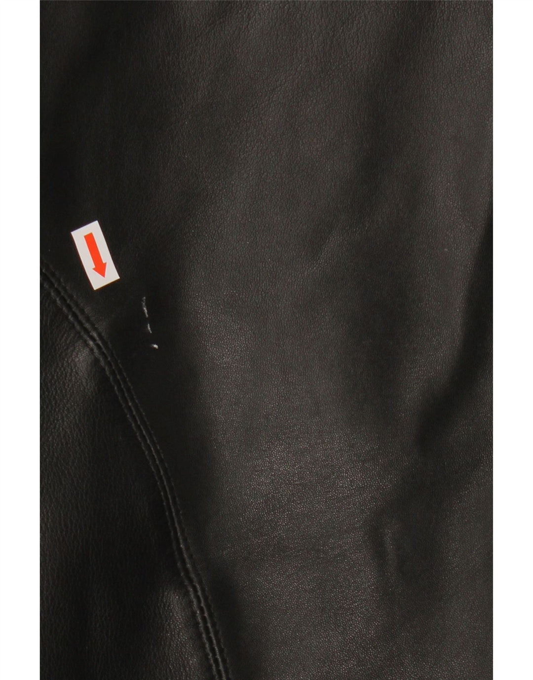 Vintage Γυναικείο Δερμάτινο Σακάκι Μπλέιζερ με 3 Κουμπιά UK 14 Μεγάλο Δερμάτινο Μαύρο