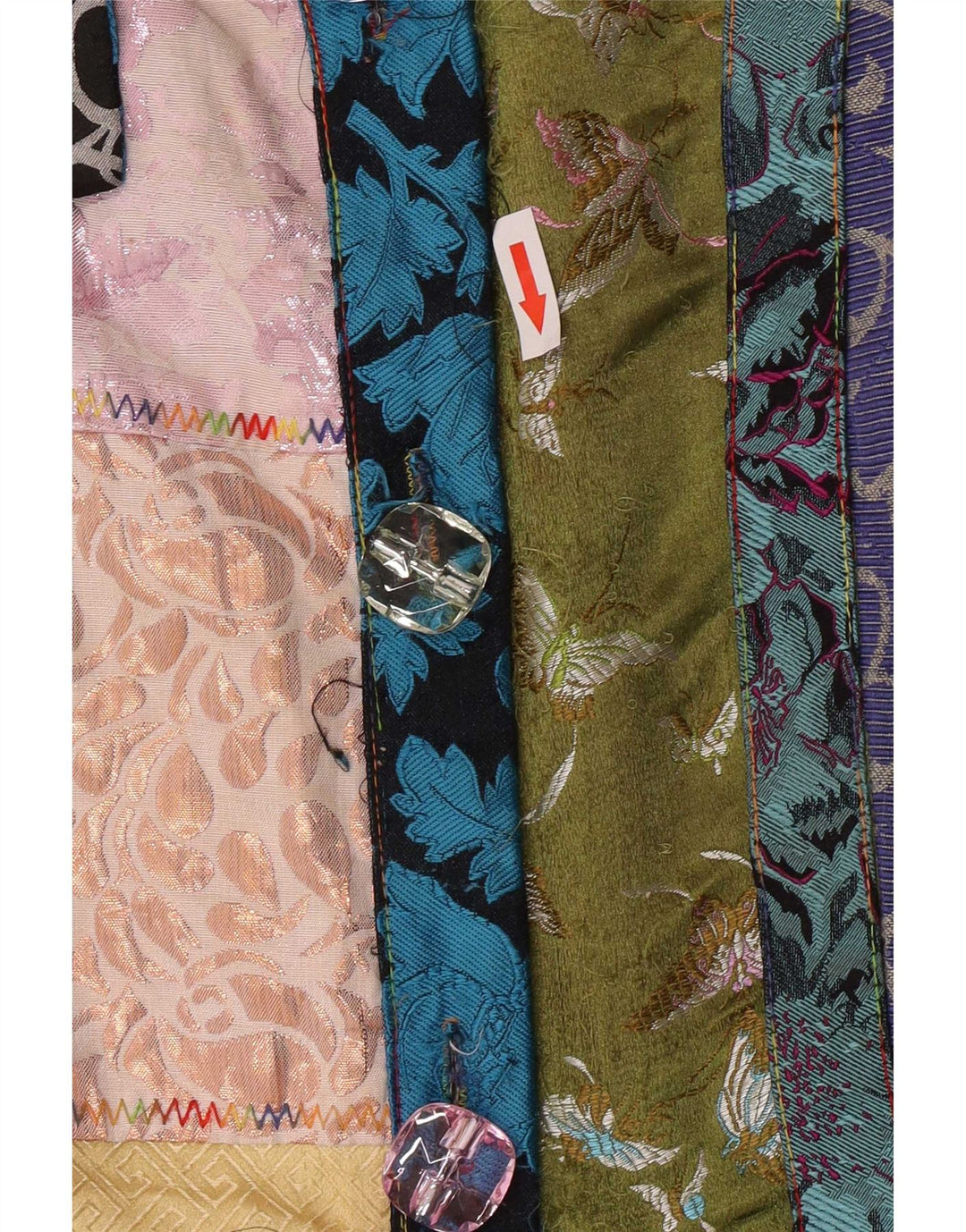 Dy Design Γυναικείο Πανωφόρι UK 14 Medium πολύχρωμο Patchwork Βαμβακερό