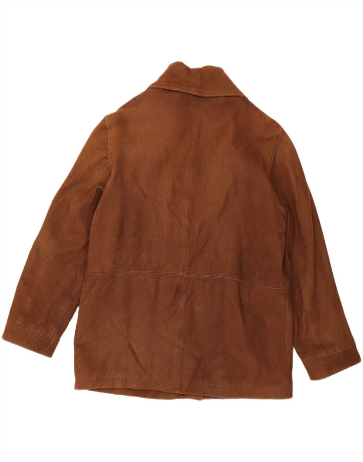 Conbipel Γυναικείο Δερμάτινο Μπουφάν UK 14 Large Brown Δερμάτινο