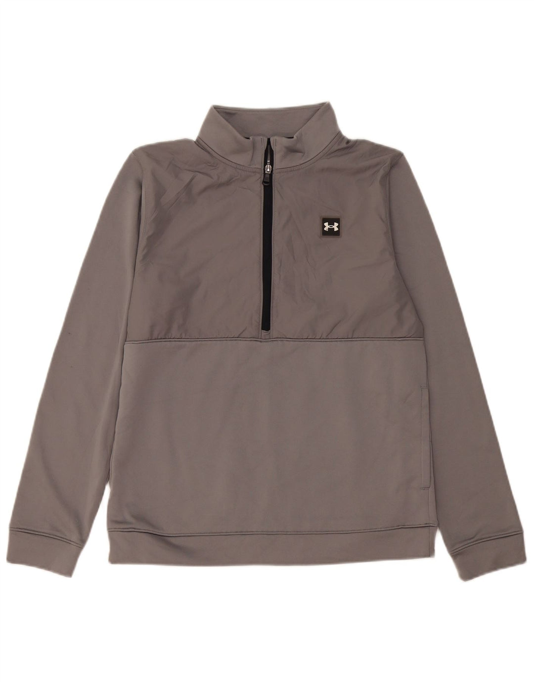 Under Armour Boys Φούτερ με φερμουάρ 13-14 ετών XL Grey Polyester