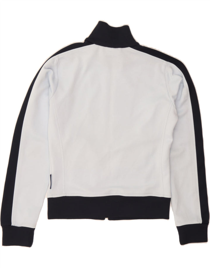 CHAMPION Womens Tracksuit Top Jacket UK 12 Medium Blue Colourblock Vintage Champion and Second-Hand Champion from Messina Hembry 