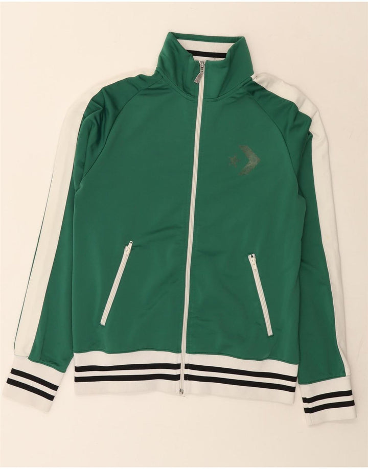 Γυναικεία αθλητική φόρμα Converse Top Jacket UK 14 Medium Green Colourblock