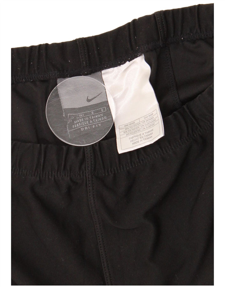 Γυναικεία φόρμα NIKE Dri Fit Παντελόνι UK 12 Μεσαίου Μαύρου Πολυεστέρα