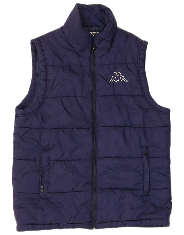 Kappa Mens Padded Gilet UK 40 Large Navy Blue Polyamide