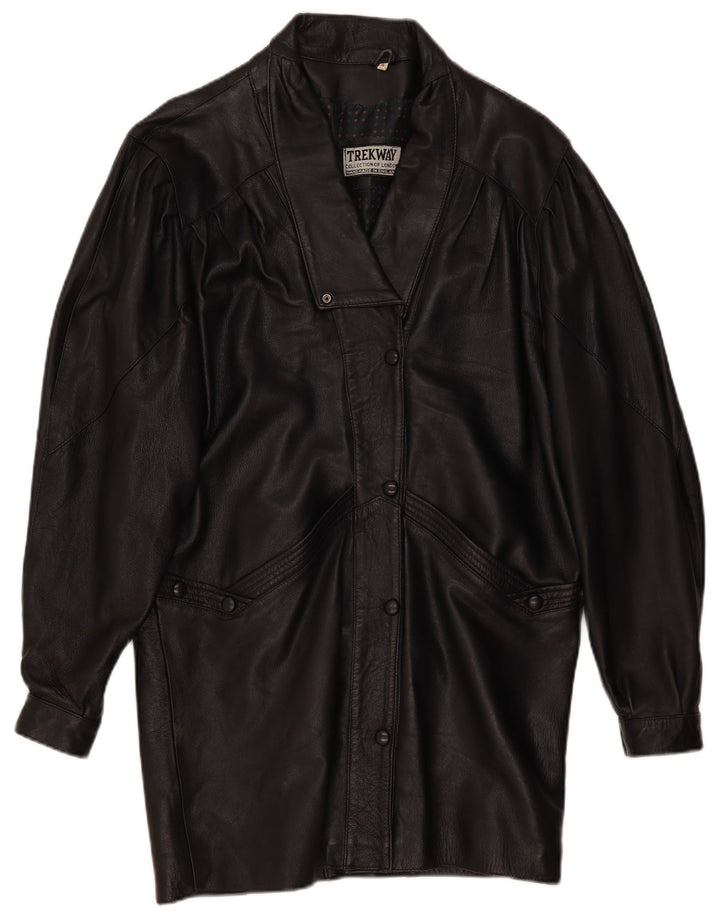 Trekway Γυναικείο Δερμάτινο Παλτό UK 10 Small Black