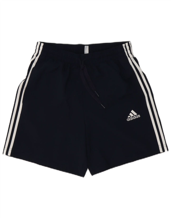 Ανδρικό αθλητικό σορτς Adidas από μεσαίο μπλε ναυτικό πολυεστέρα