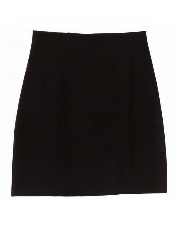 Marks & Spencer Γυναικεία Μίνι Φούστα UK 10 Small W27 Black Viscose