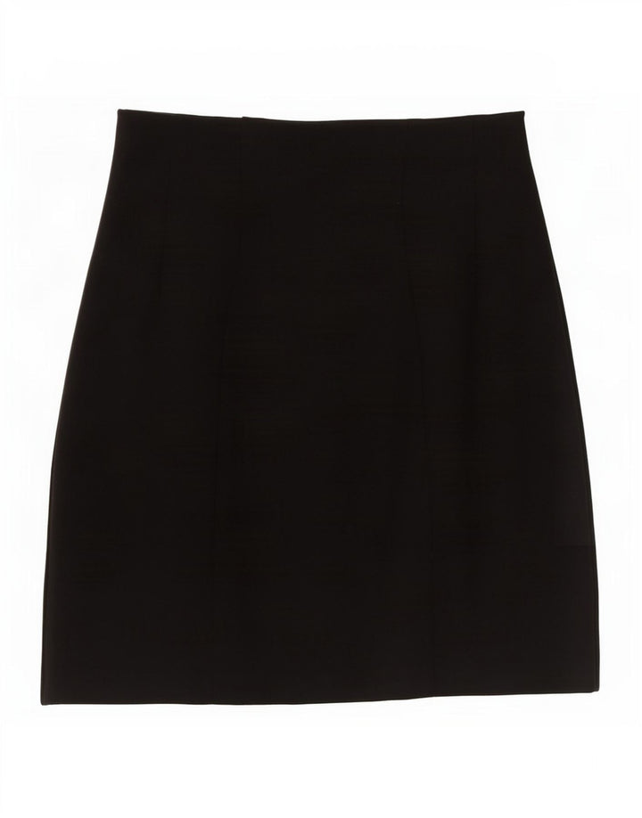 Marks & Spencer Γυναικεία Μίνι Φούστα UK 10 Small W27 Black Viscose