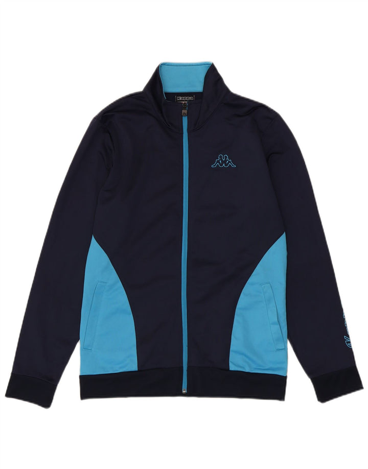 Γυναικεία αθλητική φόρμα Kappa Top Jacket UK 18 XL Navy Blue Colorblock Polyester