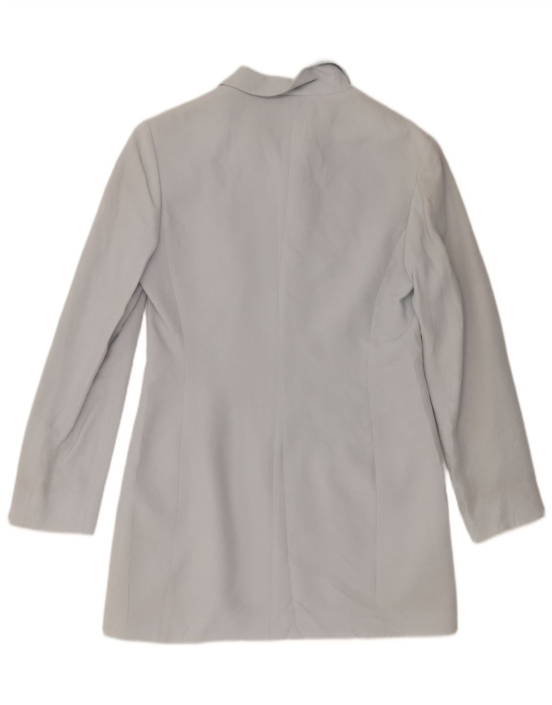 Marella Γυναικείο σακάκι Longline με 4 κουμπιά UK 10 Small Blue Rayon