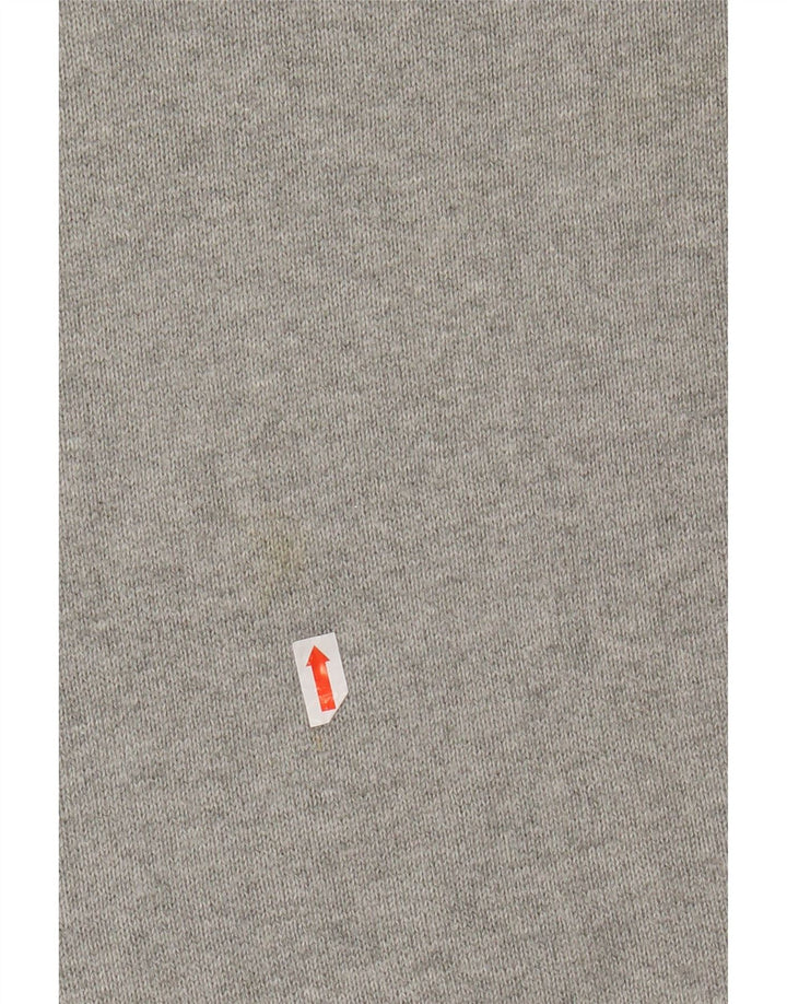 JACK & JONES Ανδρικό πουλόβερ με λαιμόκοψη μεσαίου γκρι βαμβακερό