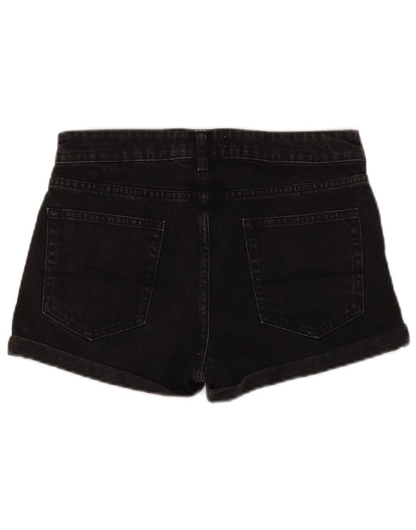 Jack Wills Γυναικείο τζιν σορτς UK 8 Small W28 μαύρο βαμβακερό