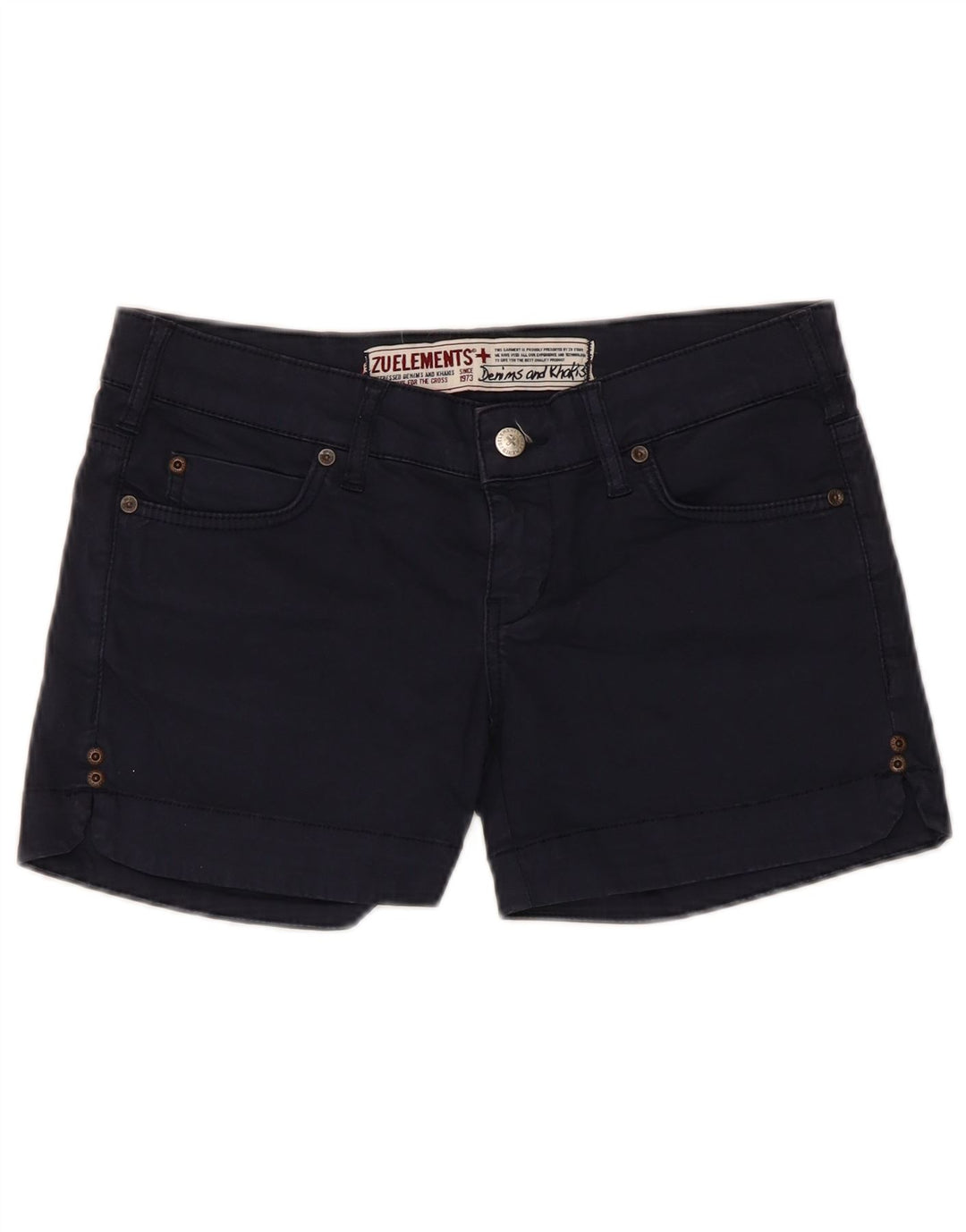 Zu Elements Γυναικείο Casual Σορτς W27 Μικρό Βαμβακερό Navy Blue