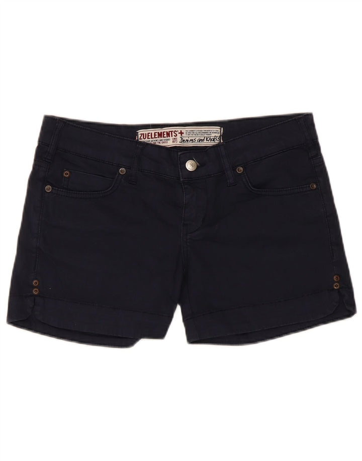 Zu Elements Γυναικείο Casual Σορτς W27 Μικρό Βαμβακερό Navy Blue