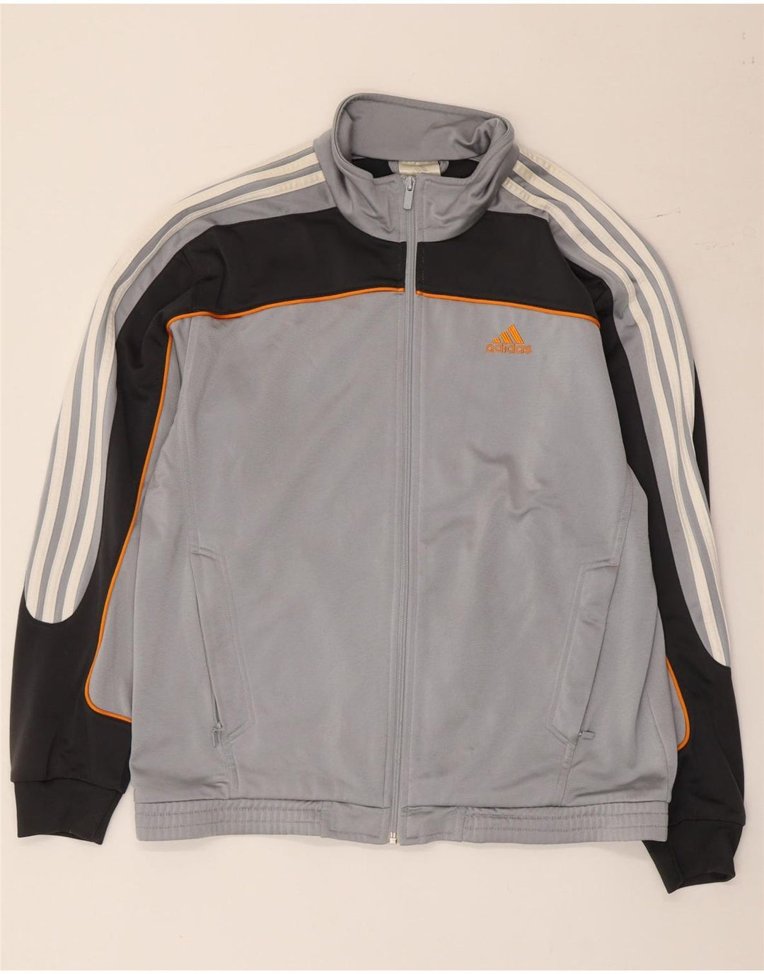 Ανδρική αθλητική φόρμα Adidas Top Jacket Medium Grey Colourblock Polyester