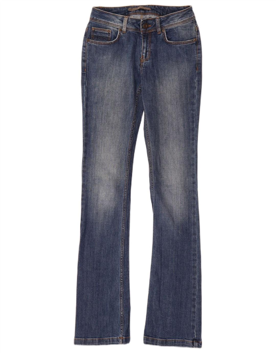 Zara Γυναικείο Τζιν μποτάκι EU 34 2XS W24 L35 Μπλε βαμβακερό