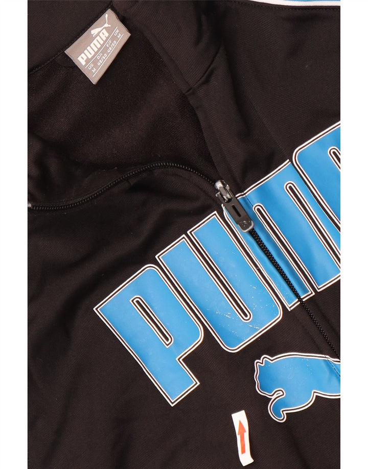 Ανδρική αθλητική φόρμα γραφικών Puma Μπουφάν μεσαίου μαύρου χρώματος πολυεστέρας