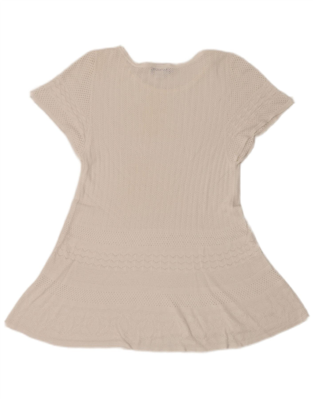 Max & Co. Γυναικείο φόρεμα See Through Crochet A-Line UK 10 Small White