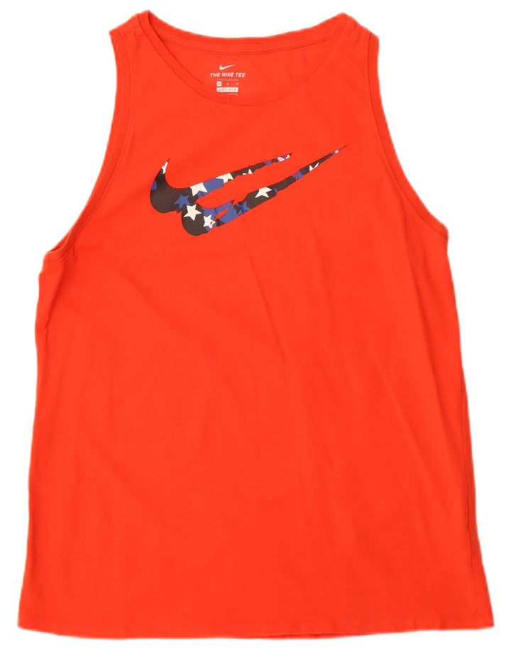 Γραφικό γιλέκο Nike ανδρικό Dri Fit, μεσαίο πορτοκαλί βαμβακερό