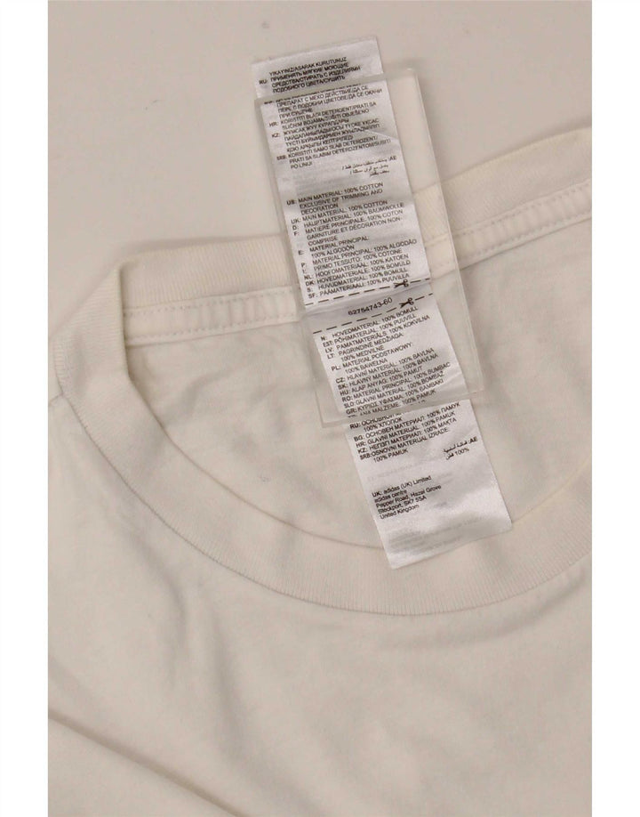 Ανδρικό T-Shirt Adidas Top μεγάλο λευκό βαμβακερό
