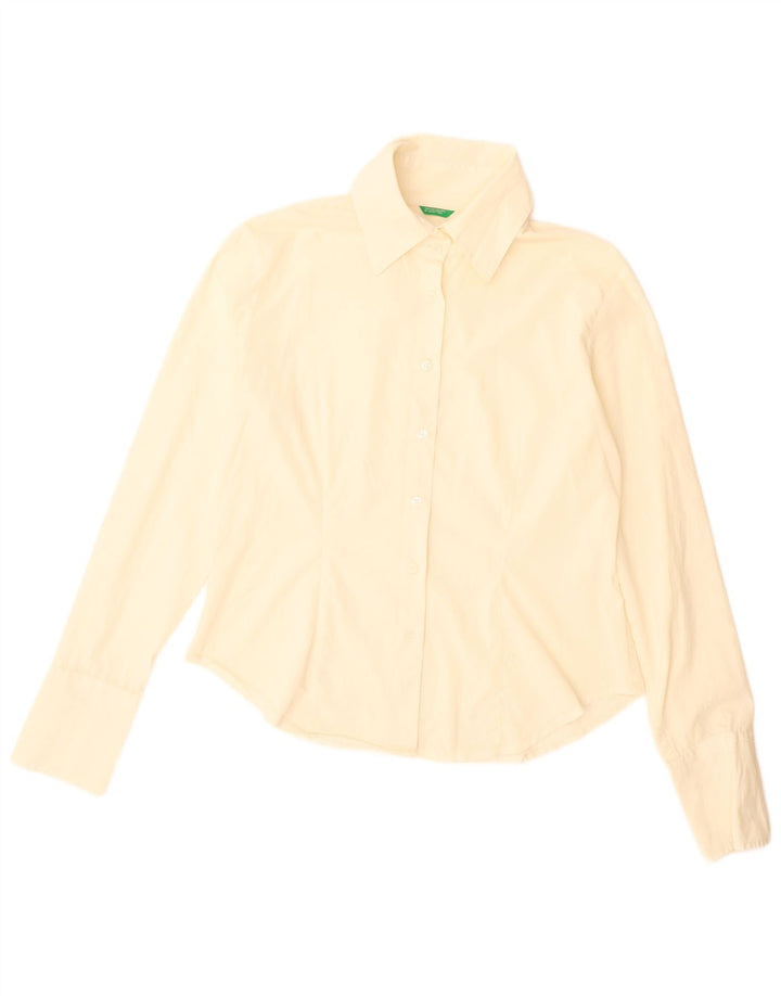 Γυναικείο πουκάμισο Benetton UK 16 Large Off White
