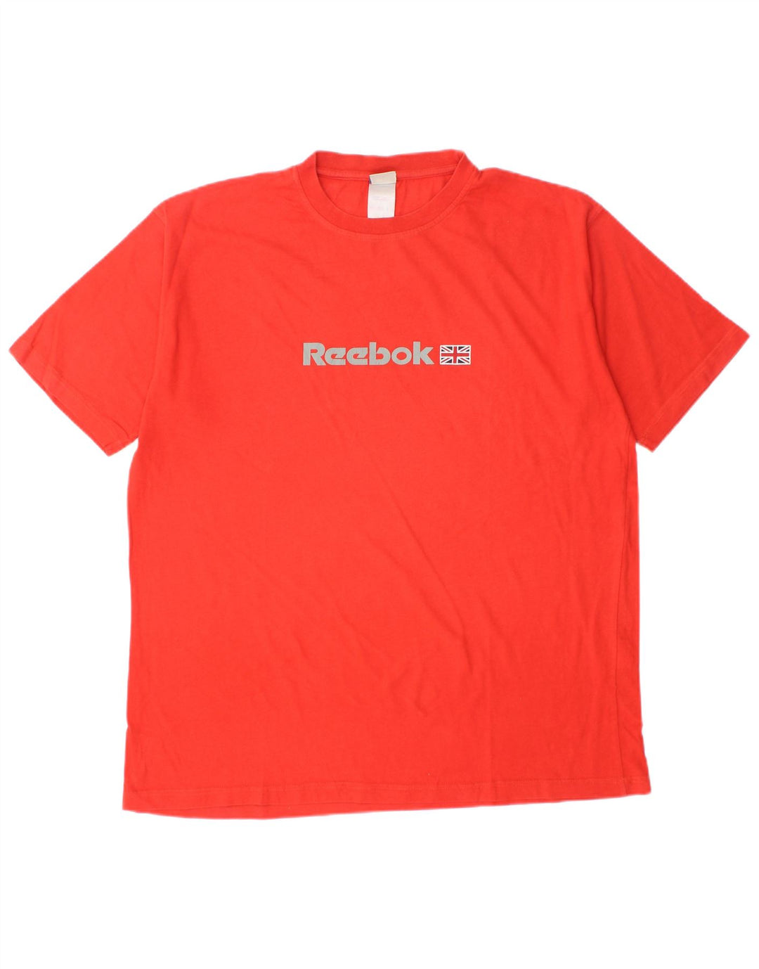 REEBOK Ανδρικό γραφικό T-Shirt Top μεγάλο κόκκινο βαμβακερό