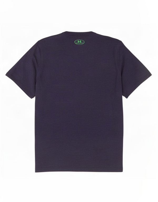Under Armour Mens Heat Gear Graphic T-Shirt Top XL Navy Blue