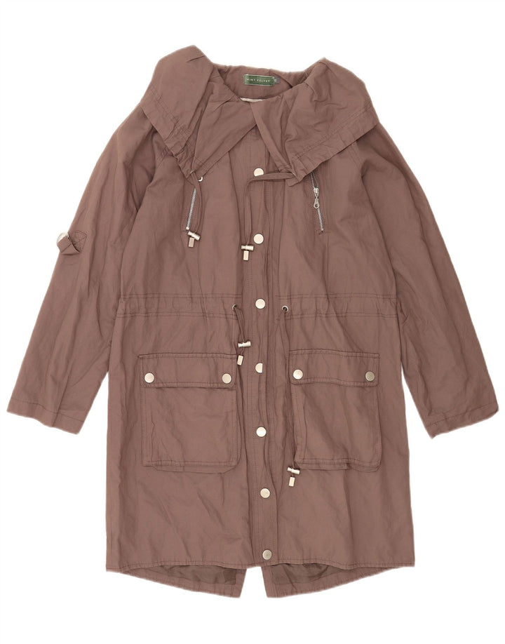Γυναικείο μπουφάν MINT VELVET Oversized Parka UK 10 Small Brown βαμβακερό