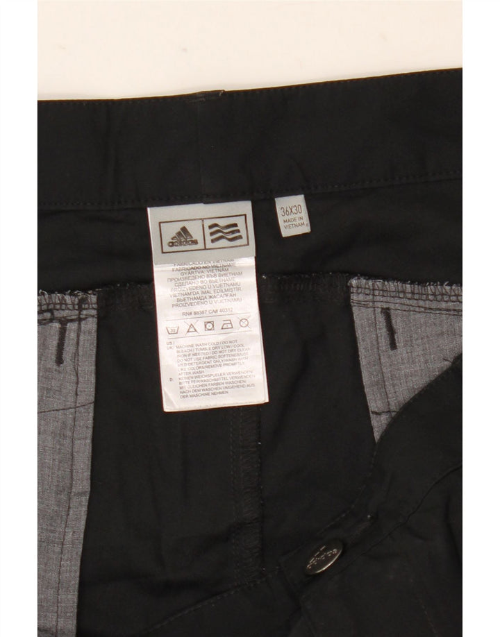 Ανδρικό Slim Chino Παντελόνι Adidas W36 L30 Μαύρο πολυεστέρα