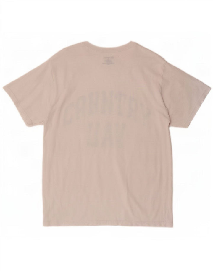 Ανδρικό γραφικό T-Shirt Champion Top από μεσαίο λευκό βαμβακερό