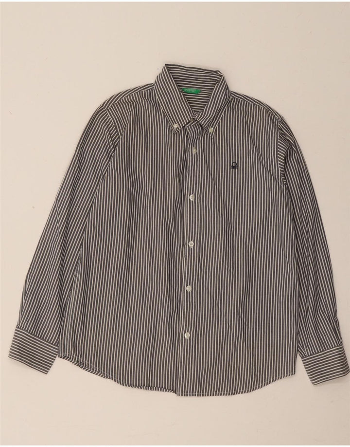 Πουκάμισο Benetton Boys 9-10 Years Blue Pinstripe