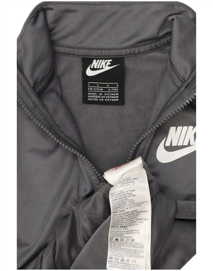 Μπουφάν Nike Boys αθλητική φόρμα 6-7 ετών Μεγάλο γκρι πολυεστέρα