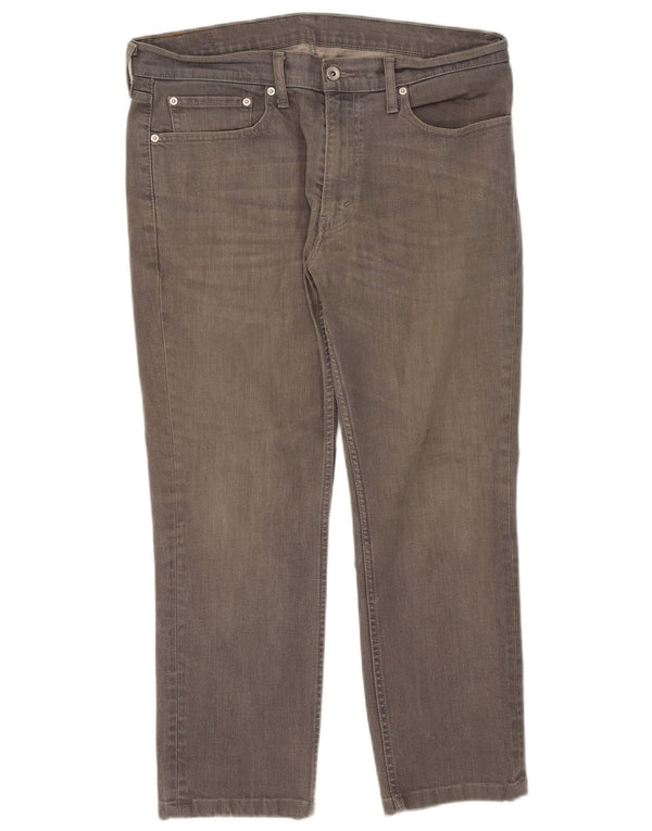 Levi's Mens 511 Cropped Slim Jeans W36 L25 Γκρι βαμβακερό